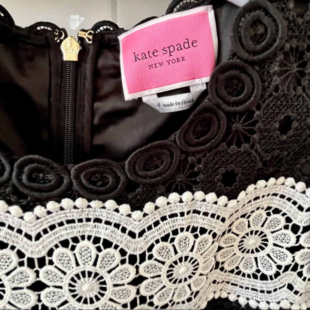 NWT Kate Spade Floral Dot Lace Shift Dress - Picture 5 of 9